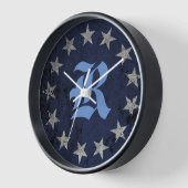 Patriottisch aangepast monogram Betsy Ross Amerika (Hoek)