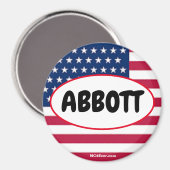 Patriottisch ABBOTT Magnet Magneet (Voorkant / Achterkant)