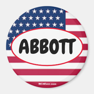 Patriottisch ABBOTT Magnet Magneet