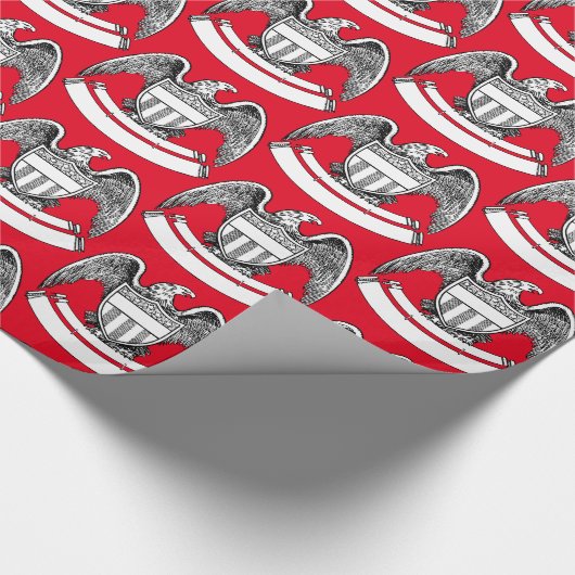 patriottisch agle PlaqueThunder_Cove Cadeaupapier (Hoek)