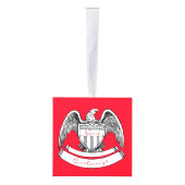  patriottisch agle PlaqueThunder_Cove Kubus Ornament (Rechts)