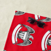 patriottisch agle PlaqueThunder_Cove Strandlaken (In situ)