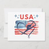 Patriottisch American Flag Gymnastiek Ontwerp voor (Achterkant)