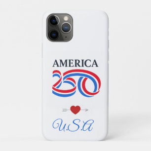 Patriottisch Amerika 250e verjaardag VS 2026 iPhone 11 Pro Hoesje