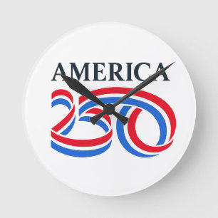 Patriottisch Amerika 250e verjaardag VS 2026 Ronde Klok