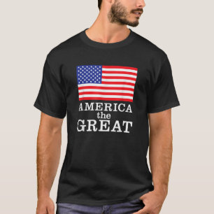 Patriottisch Amerika De Grote Amerikaanse Vlag Ont T-shirt