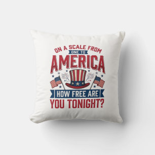 Patriottisch Amerika Hoe Vrij Ben Je Vanavond Shir Kussen