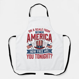 Patriottisch Amerika Hoe Vrij Ben Je Vanavond Shir Schort