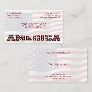 Patriottisch Amerika Overheid Non-Profit Business Visitekaartje