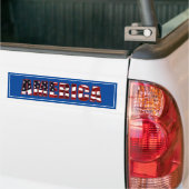 Patriottisch Amerika: Rood wit en blauw Bumpersticker (Op Truck)