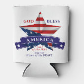 Patriottisch Amerika Star-ontwerp (v3) Blikjeskoeler (Voorkant)
