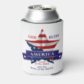 Patriottisch Amerika Star-ontwerp (v3) Blikjeskoeler (Blikje Achterkant)