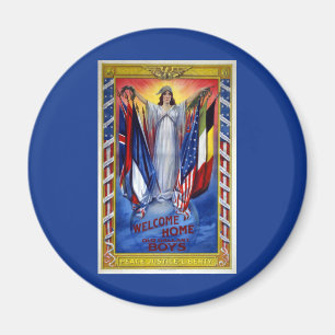  Patriottisch Amerika, vrijheid van vrede Magneet