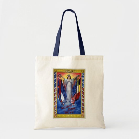  Patriottisch Amerika, vrijheid van vrede Tote Bag (Voorkant)