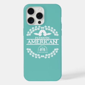 PATRIOTTISCH AMERIKAAN | GOD FAMILIE LANDVRIJHEID iPhone 15 PRO MAX HOESJE