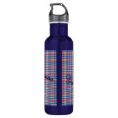 Patriottisch Amerikaans blauw Waterfles (Achterkant)