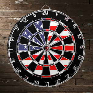 Patriottisch Amerikaans dartboard-ontwerp Grungy Dartbord