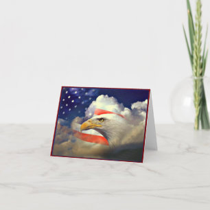 Patriottisch Amerikaans Eagle en de Kaart van de
