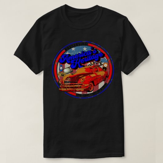 Patriottisch Amerikaans erfgoed 1 T-shirt (Design voorkant)