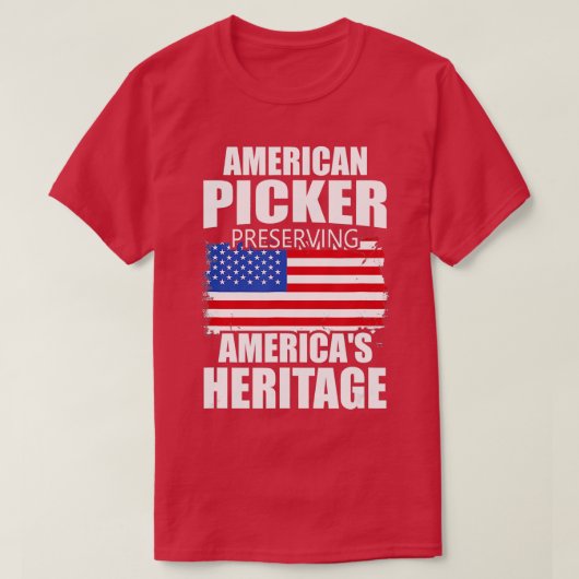 Patriottisch Amerikaans erfgoed 3 T-shirt (Design voorkant)