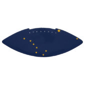 Patriottisch Amerikaans football met de vlag van A (Paneel)