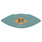 Patriottisch Amerikaans football met Delaware vlag (Paneel)