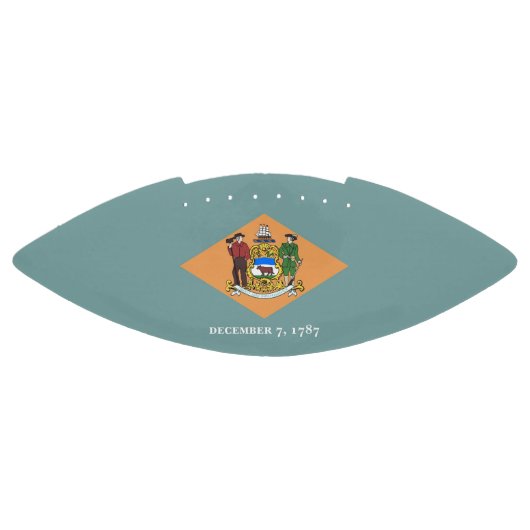 Patriottisch Amerikaans football met Delaware vlag (Paneel)