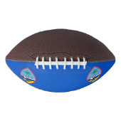 Patriottisch Amerikaans football met Guam vlag (Voorkant)
