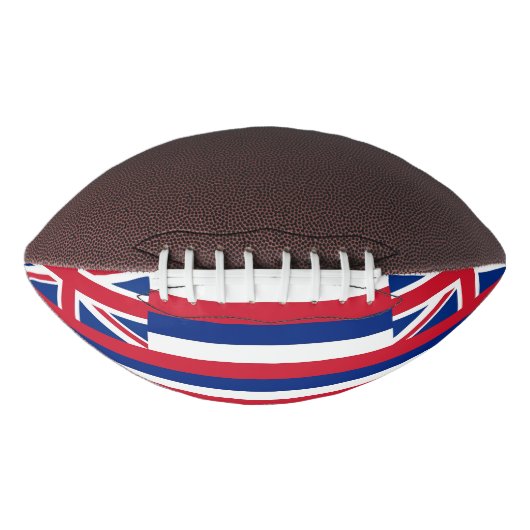 Patriottisch-amerikaans football met Hawaii-vlag (Voorkant)