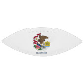 Patriottisch Amerikaans football met Illinois vlag (Paneel)