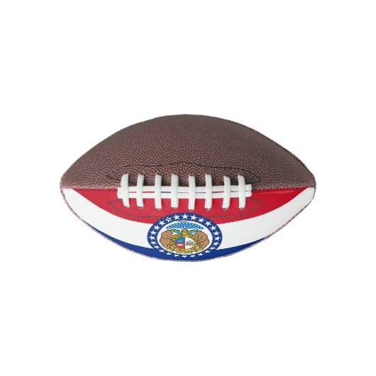 Patriottisch amerikaans football met Missouri-vlag (Voorkant)