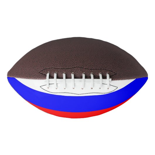 Patriottisch Amerikaans football met Russische vla (Voorkant)