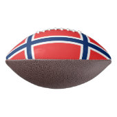Patriottisch Amerikaans football met vlag Noorwege (Gedraaid 270)