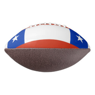 Patriottisch Amerikaans football met vlag van Chil