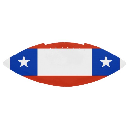 Patriottisch Amerikaans football met vlag van Chil (Paneel)