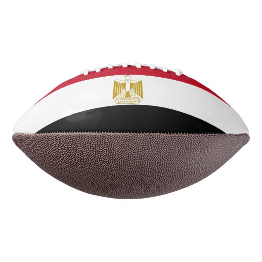 Patriottisch Amerikaans football met vlag van Egyp (Gedraaid 270)