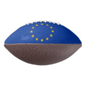 Patriottisch Amerikaans football met vlag van Euro (Gedraaid 270)