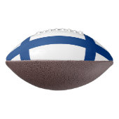Patriottisch Amerikaans football met vlag van Finl (Gedraaid 270)
