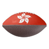 Patriottisch Amerikaans football met vlag van Hong (Gedraaid 270)