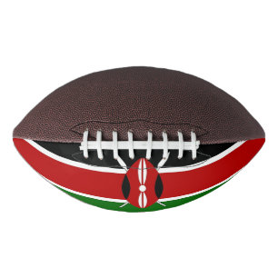 Patriottisch Amerikaans football met vlag van Keni