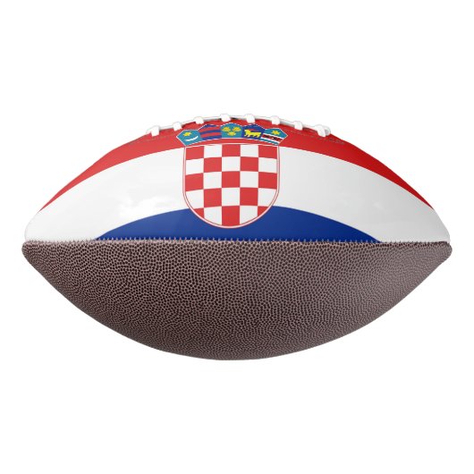 Patriottisch-amerikaans football met vlag van Kroa (Gedraaid 270)