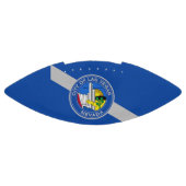 Patriottisch Amerikaans football met vlag van Las (Paneel)