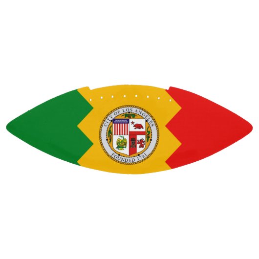 Patriottisch Amerikaans football met vlag van Los  (Paneel)