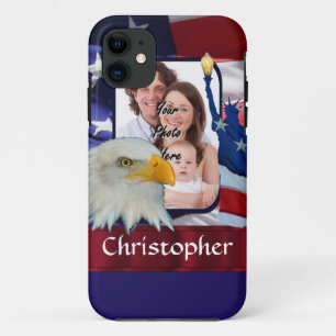 Patriottisch Amerikaans Icon foto template iPhone 11 Hoesje