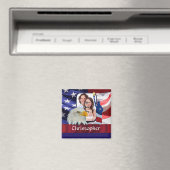 Patriottisch Amerikaans Icon foto template Magneet (Insitu (Vaatwasser))