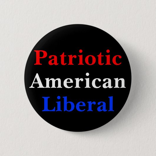 Patriottisch Amerikaans liberaal Ronde Button 5,7 Cm (Voorkant)