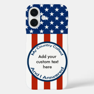 [Patriottisch Amerikaans] Militaire Veteraan Mijn  iPhone 16 Hoesje