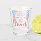 Patriottisch Amerikaans Shot Glas (Achterkant)