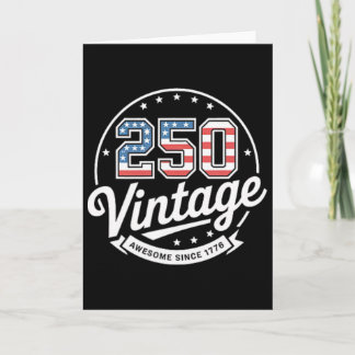 Patriottisch Amerikaans Vintage - Klik 250 Super 4 Kaart