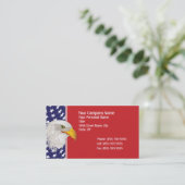 Patriottisch Amerikaans Visitekaartje (Staand voorkant)